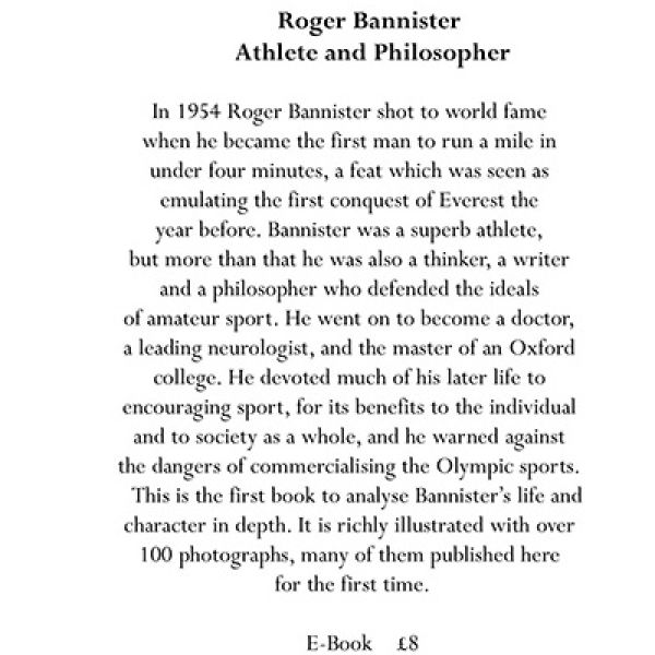 Roger Bannister Athlete and Philosopher